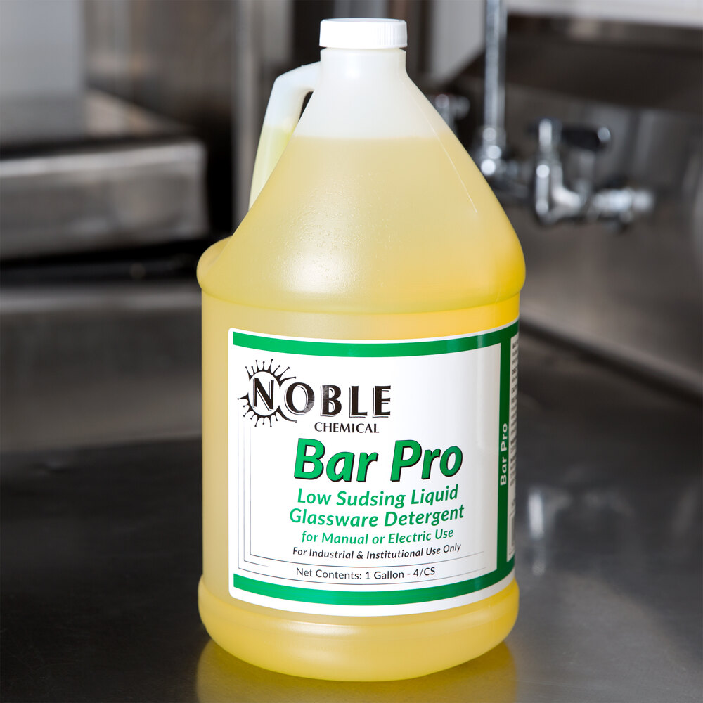 Noble Chemical Bar Pro Low Sudsing Liquid Detergent for Glassware