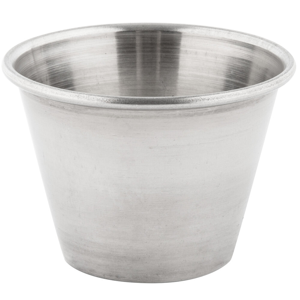 2.5 oz. Stainless Steel Round Sauce Cup 12/Pack