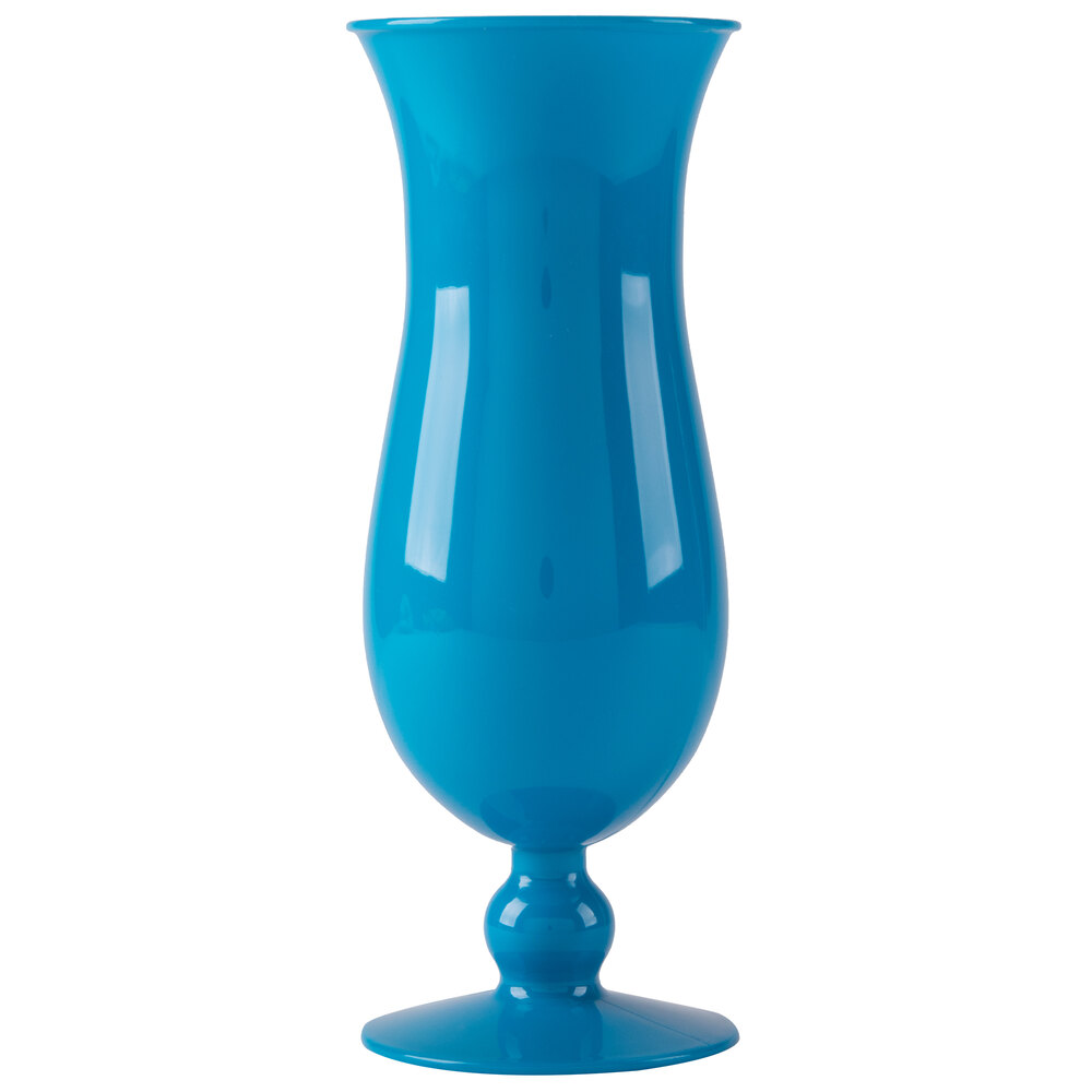 GET HUR1BL 15 oz. Blue Polycarbonate Hurricane Glass 24/Case