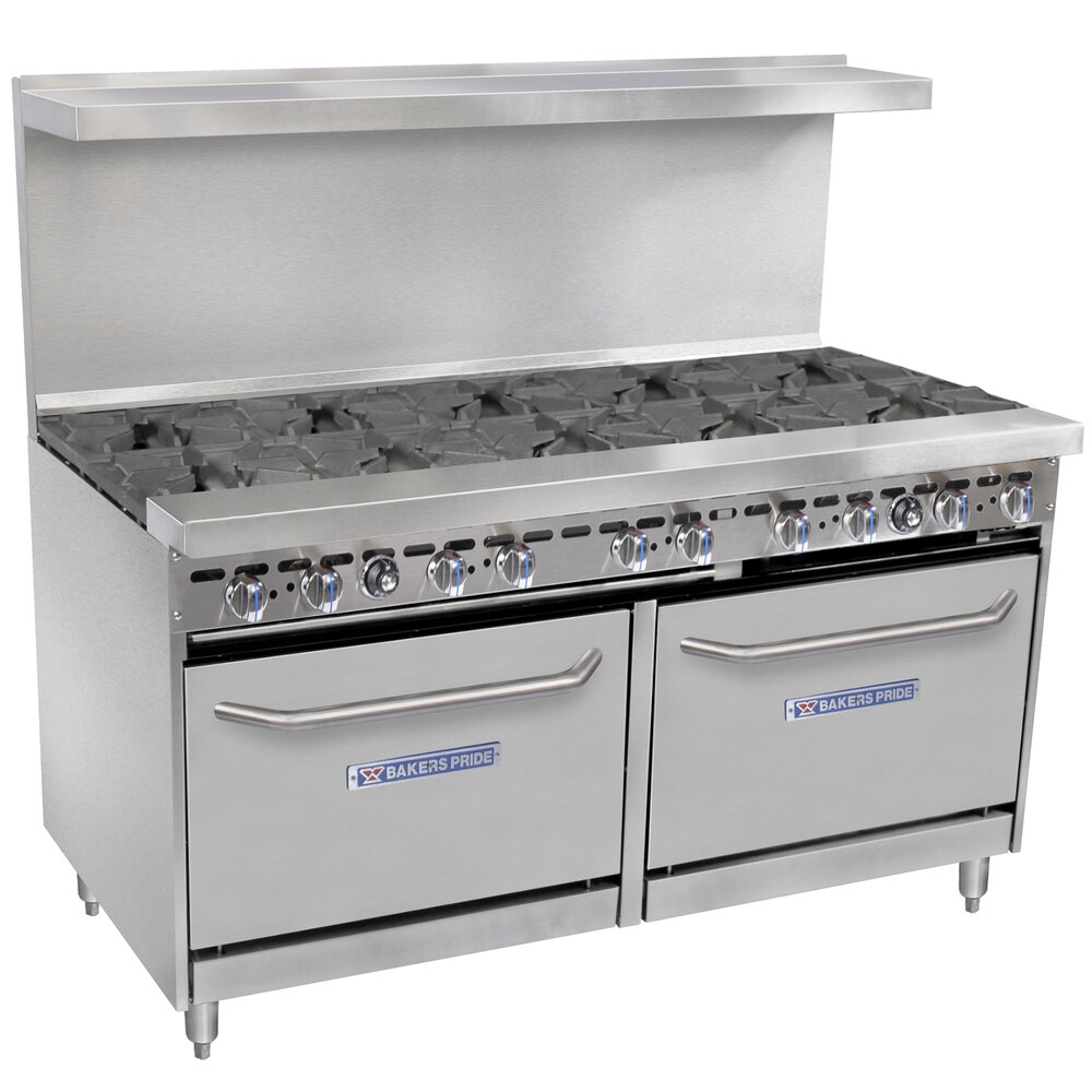Bakers Pride Restaurant Series 60BP10BS26 10 Burner Gas Range with