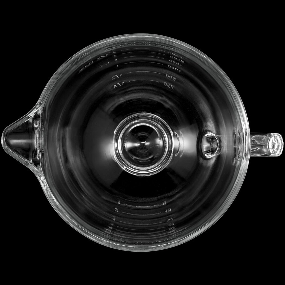 KitchenAid K5GB 5 Qt. Glass Mixing Bowl with Handle and Lid for Stand