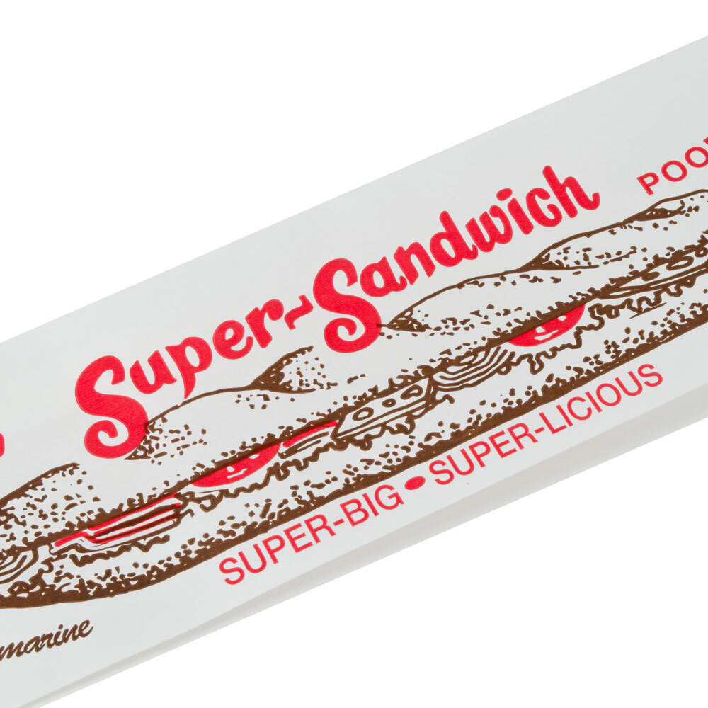 Choice 4 1/2" x 2 1/2" x 14" Submarine / Hoagie Sandwich Bag 1000/Case