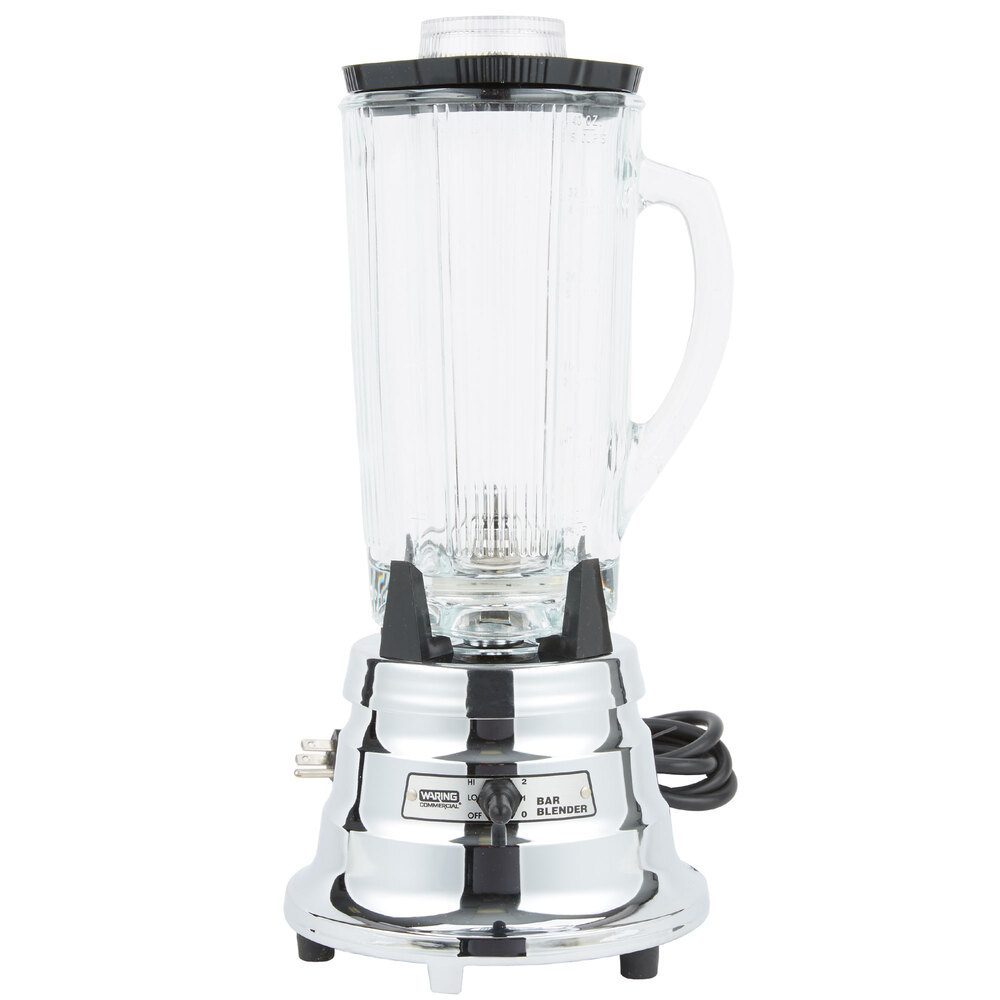 Waring BB900G 1/2 hp 2 Speed Chrome Commercial Bar Blender with 40 oz