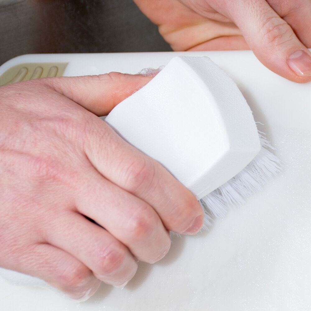 White Cutting Board Brush
