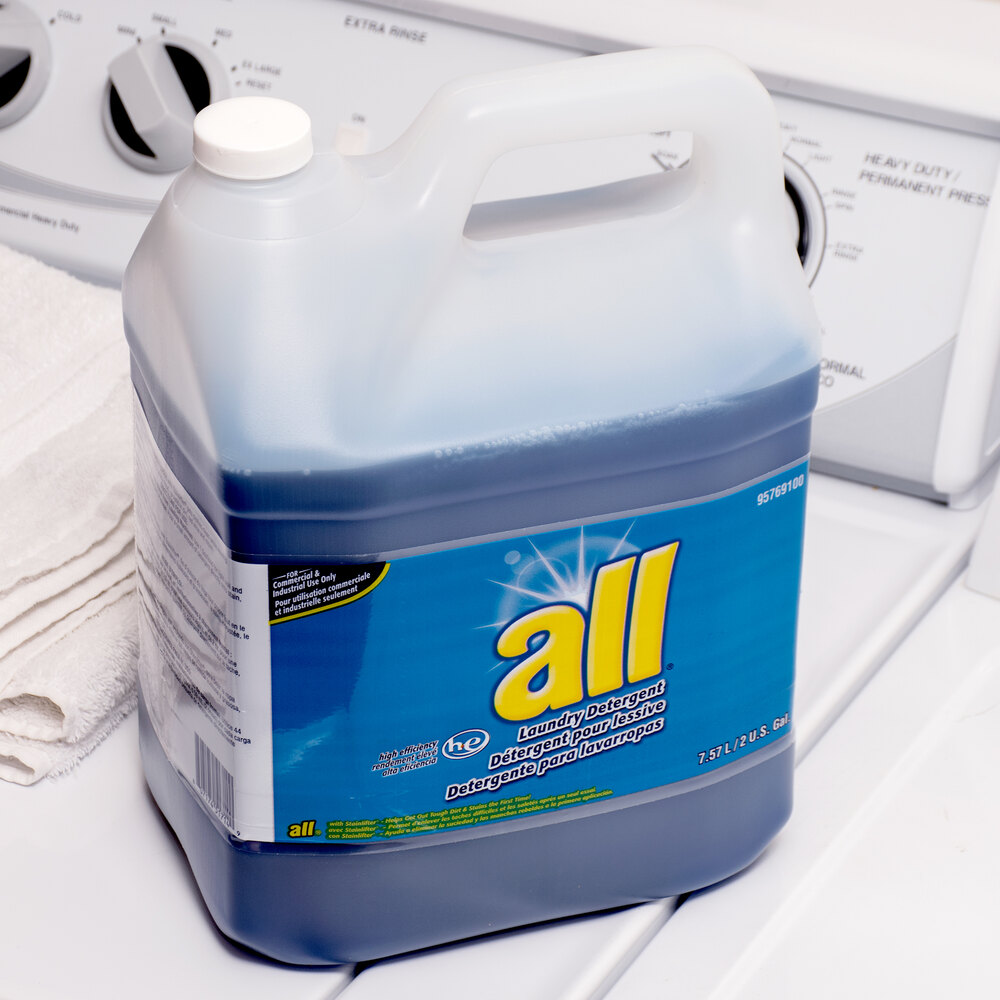 2 Gallon Diversey 95769100 All High Efficiency Liquid Laundry Detergent