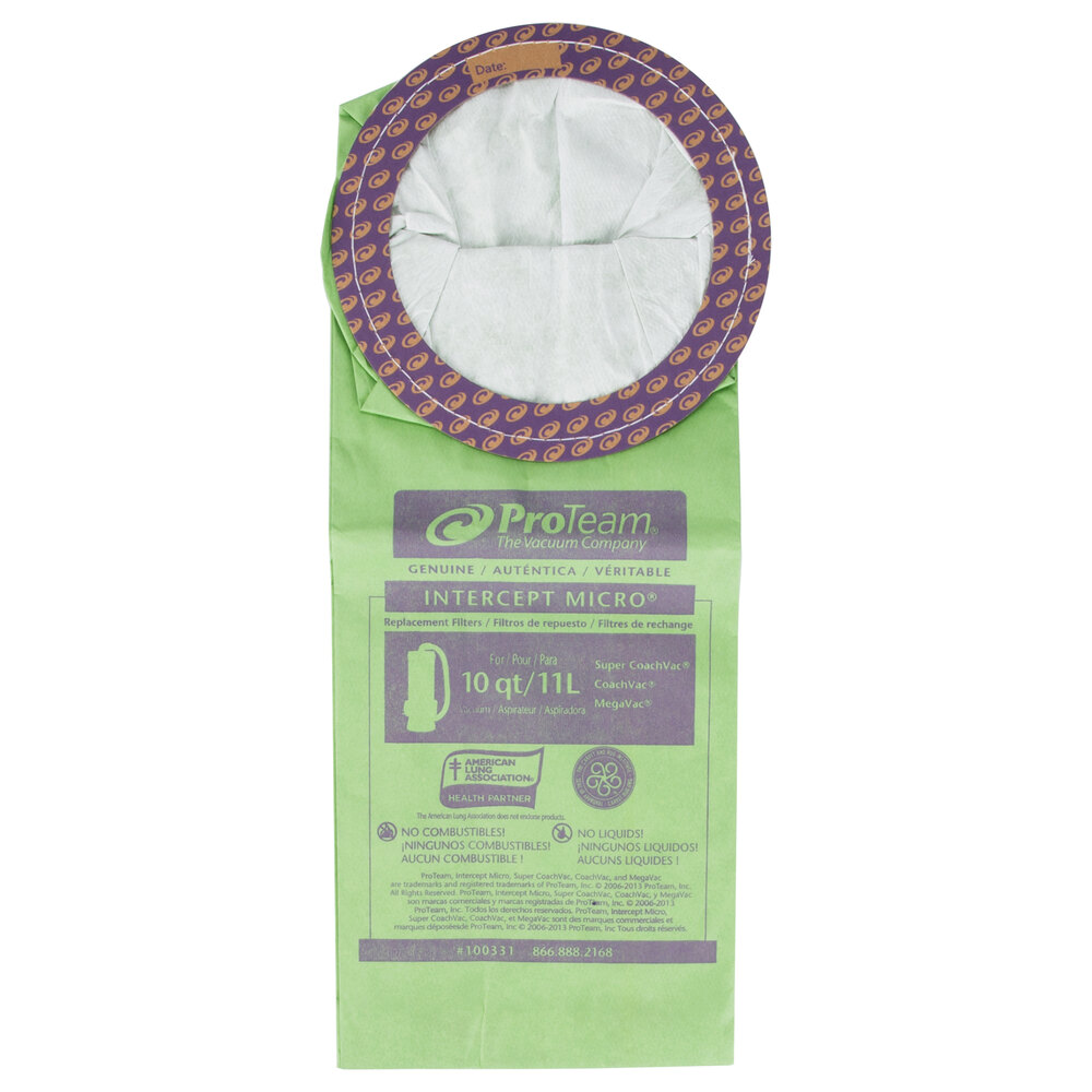 ProTeam 100331 Vacuum Bag for 10 Qt. Backpack Vacuums 10/Pack