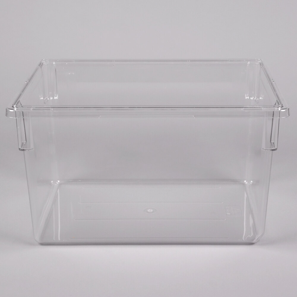 Cambro 182615CW135 Clear Camwear Clear Polycarbonate Food Storage Box