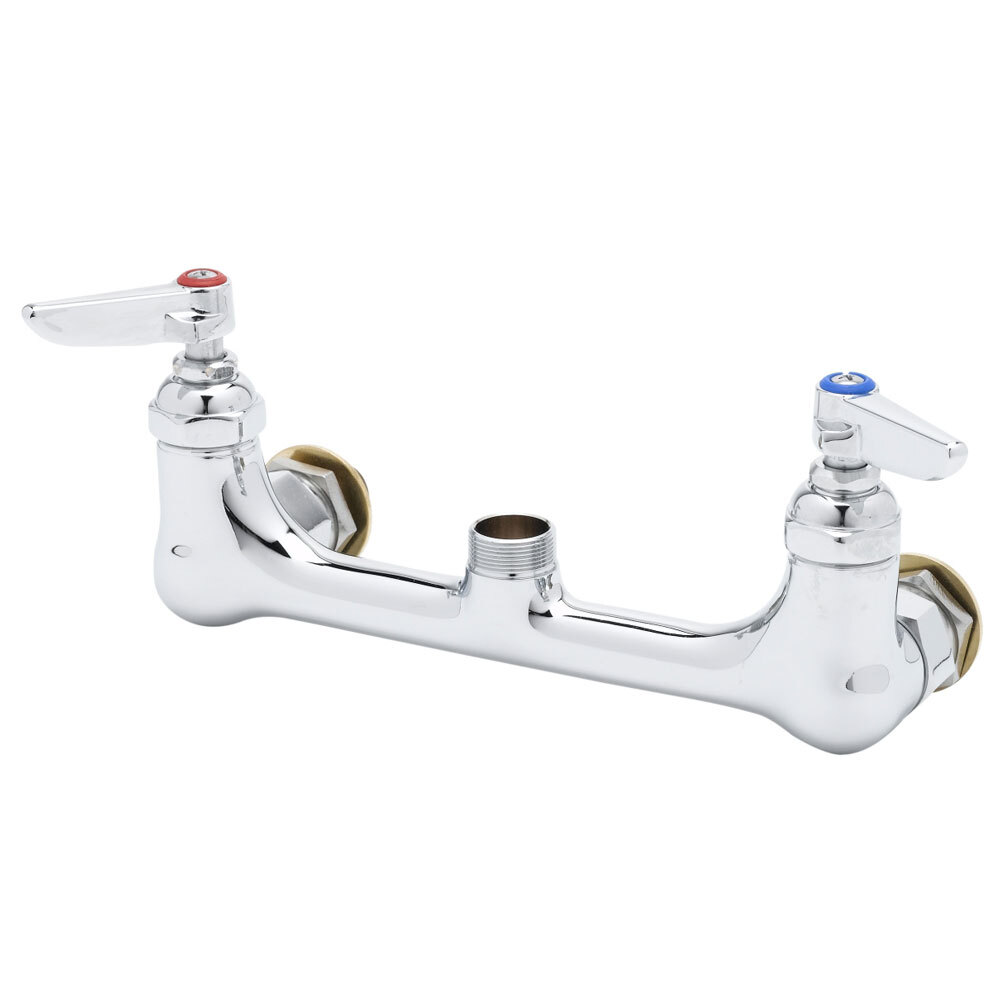 T&S B0230CCLN Wall Mounted Pantry Faucet Base with 8" Centers, Swivel