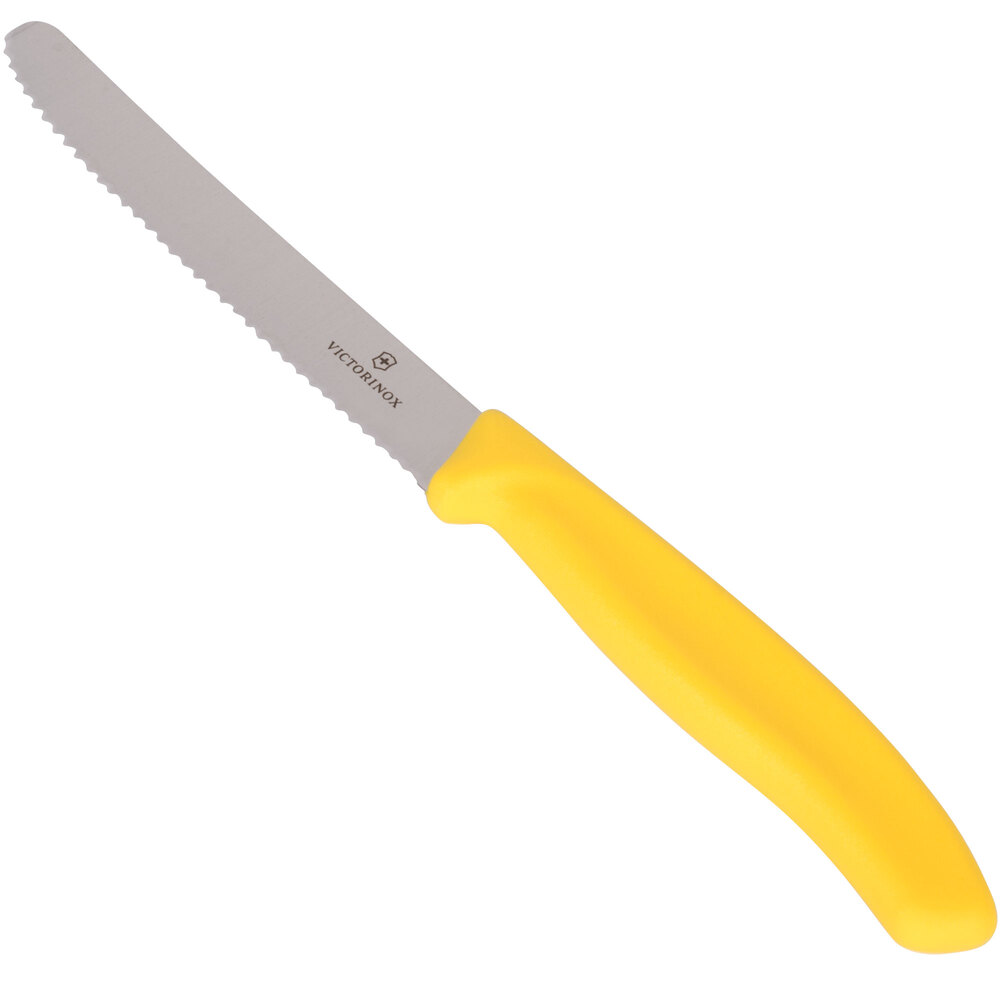 4 1/2" Utility Knife with Yellow Handle
