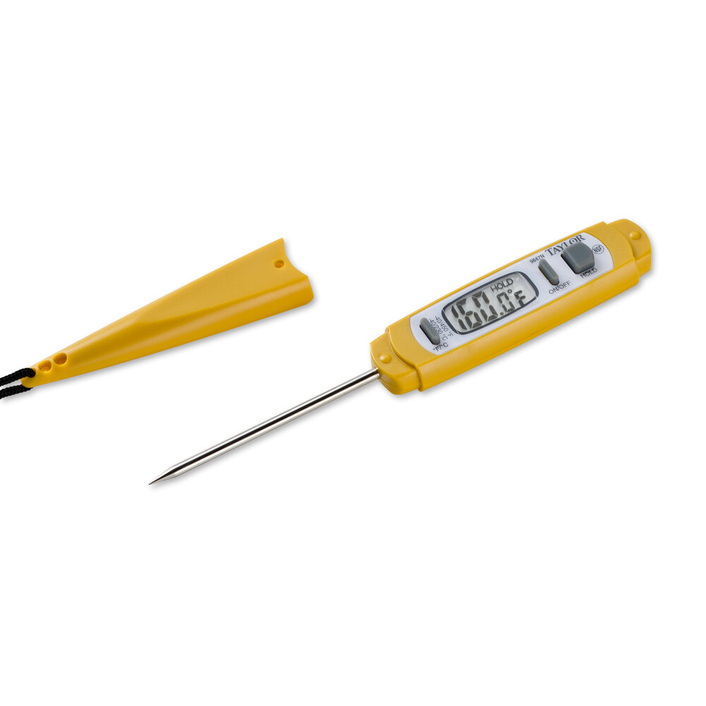 Taylor 9877FDA 3" Waterproof Digital Pen Thermometer with 1.5mm