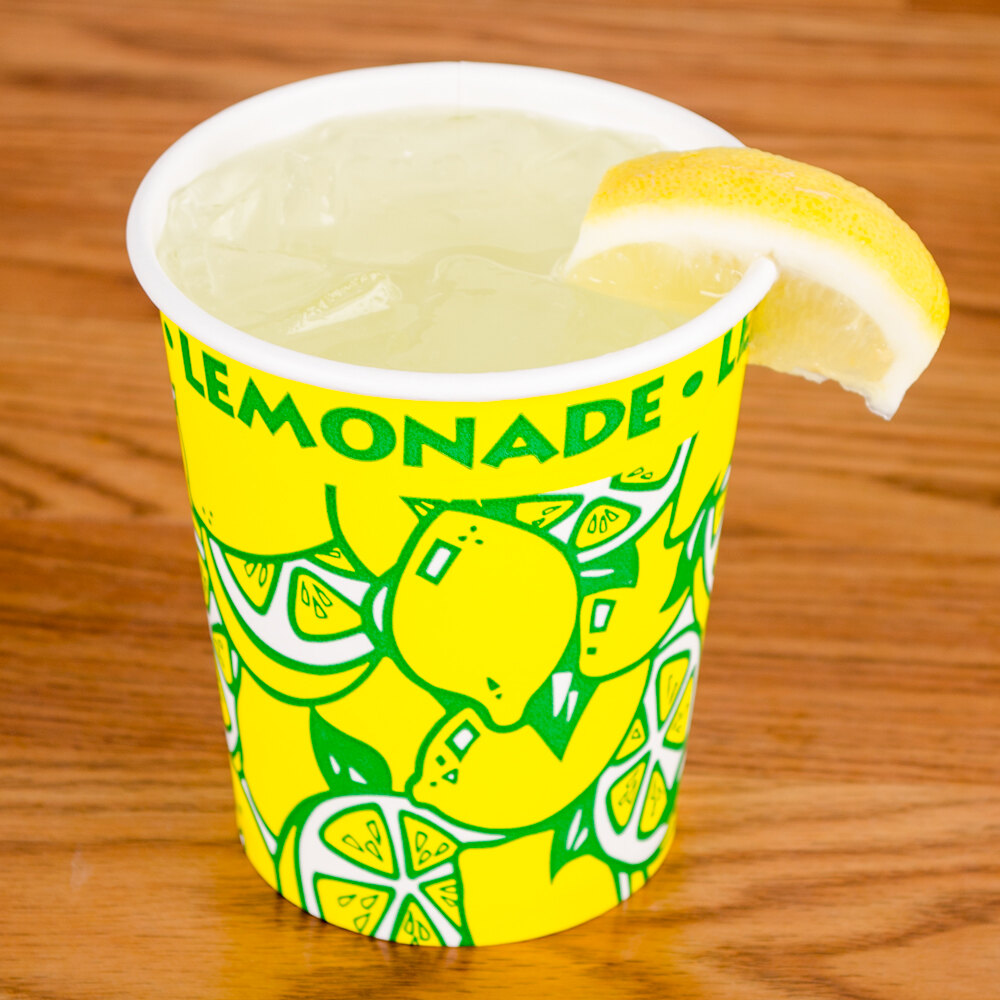 16 oz. Squat Paper Lemonade Cup 1000 / Case