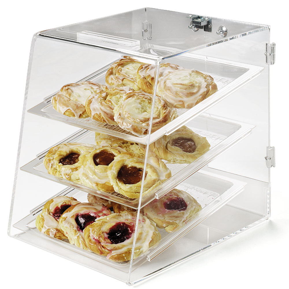 Carlisle SPD300KD Unassembled ThreeTray Acrylic Bakery Display Case