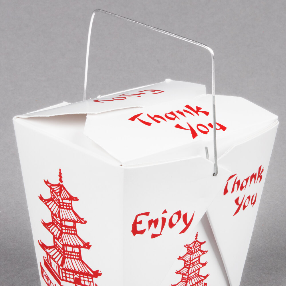 FoldPak 16WHPAGODM 16 oz. Pagoda Chinese / Asian Paper TakeOut