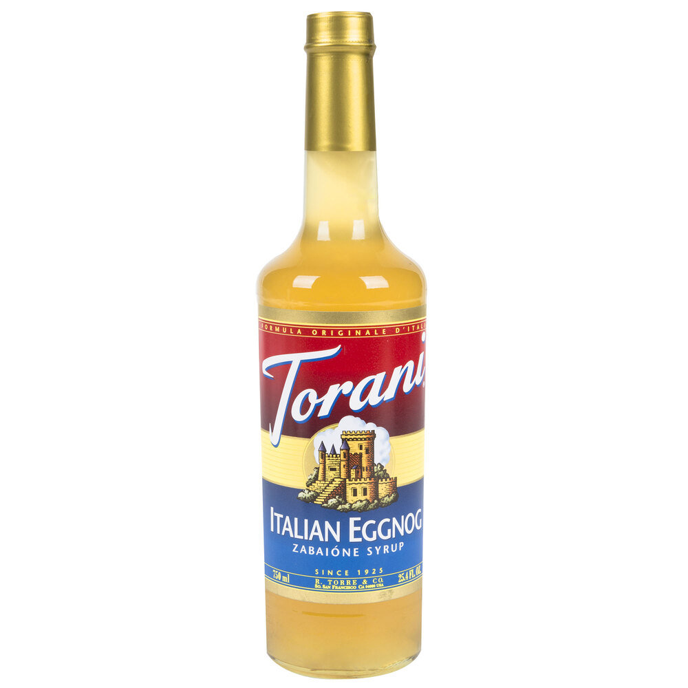 Torani 750 mL Italian Eggnog Flavoring Syrup