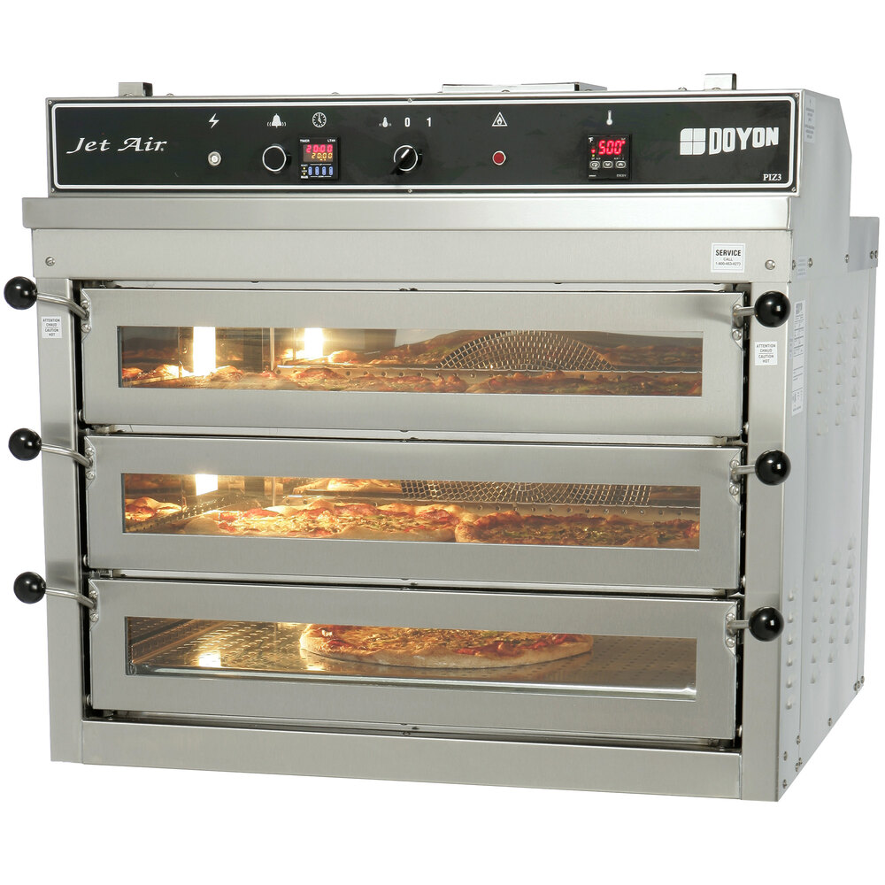 120/240V, 3 Phase Doyon PIZ3 Triple Deck Electric Pizza Oven