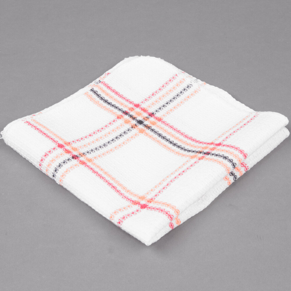 Chef Revival 706DC 13" x 15" Striped WaffleWeave 100 Cotton Dish
