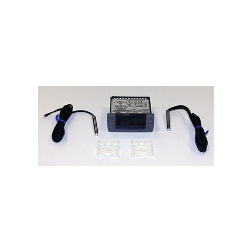 A True 925263 temperature control kit, a black electronic device with wires and a power cord.