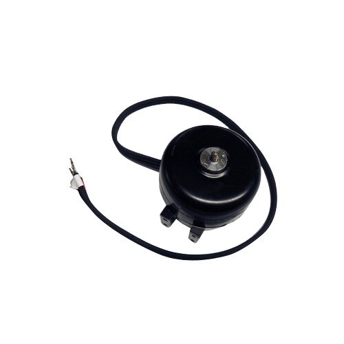 A black True 115V electric motor with a wire attached to it.