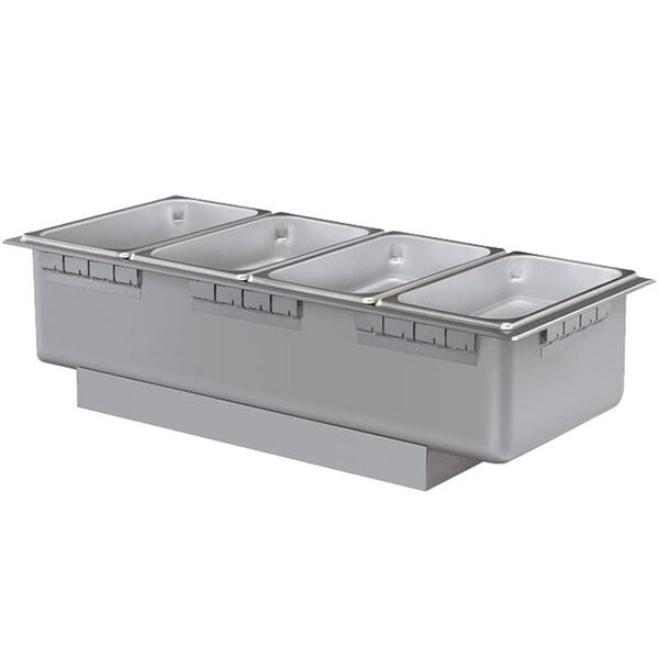 A Hatco rectangular stainless steel drop-in hot food well.