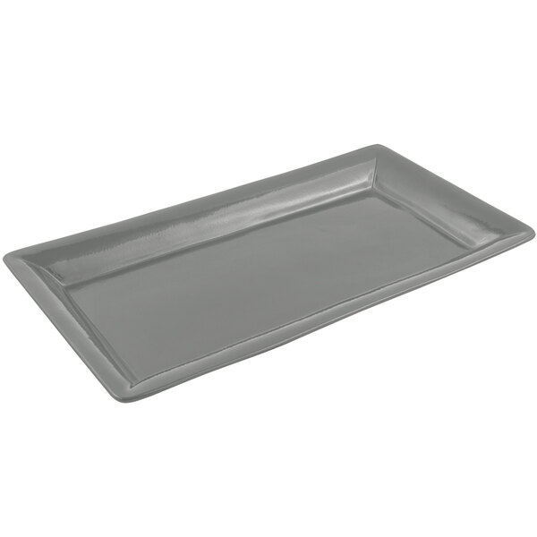 A rectangular gray Bon Chef tray.
