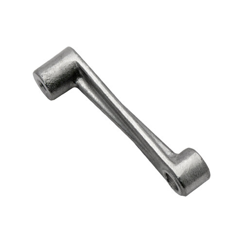 A silver metal Nemco crank with screws.