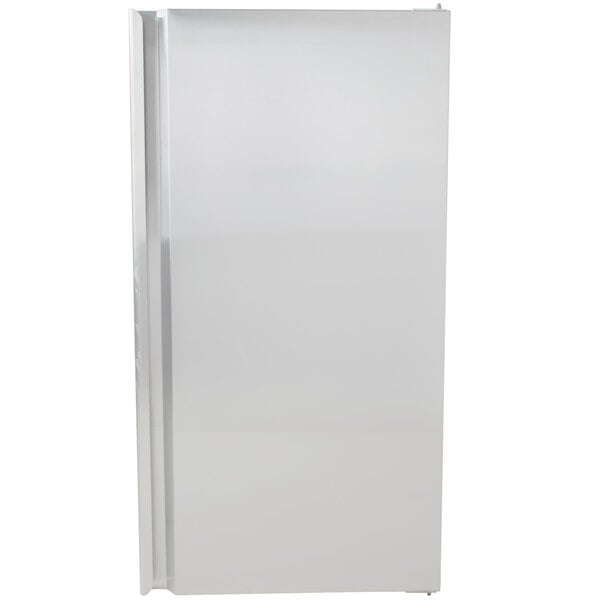 A white reversible door for refrigeration equipment.