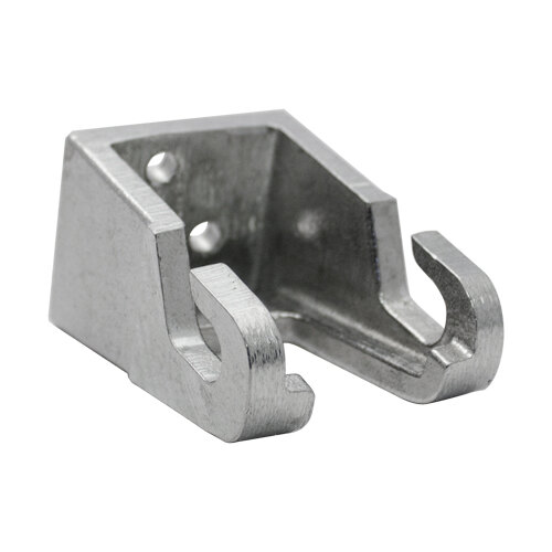 A Nemco wall bracket with two holes in it.