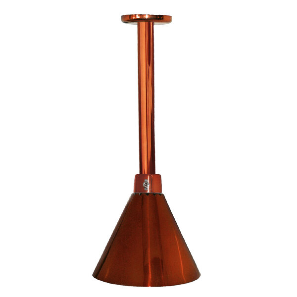 A Hanson Heat Lamp with a copper cone.
