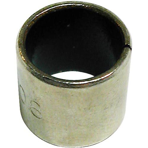 A metal ring with a hole and a black ring on it.