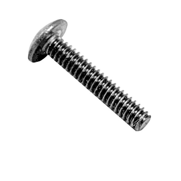 A close-up of an All Points stainless steel Phillips truss head machine screw.