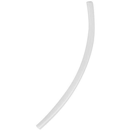 A white curved tube with a curved end.