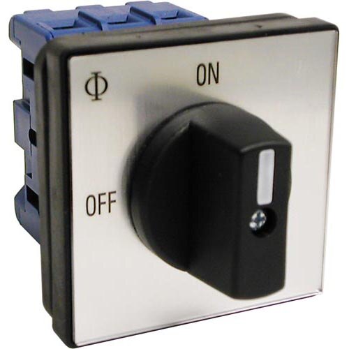 A black and white All Points On/Off selector switch with a black knob.