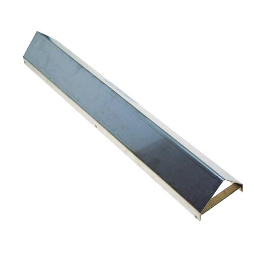 A stainless steel metal bar with a metal strip on it.