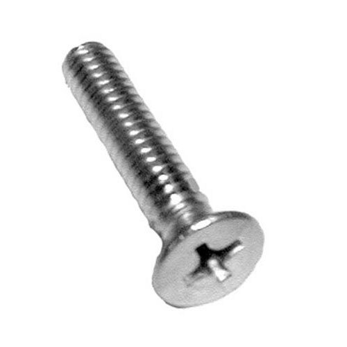 A close-up of an All Points door hinge screw.