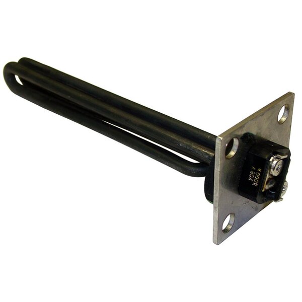 A black metal All Points sink heater element with a square base and bolt holes.