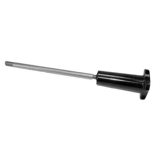 A black and silver metal rod with a handle and screwdriver.