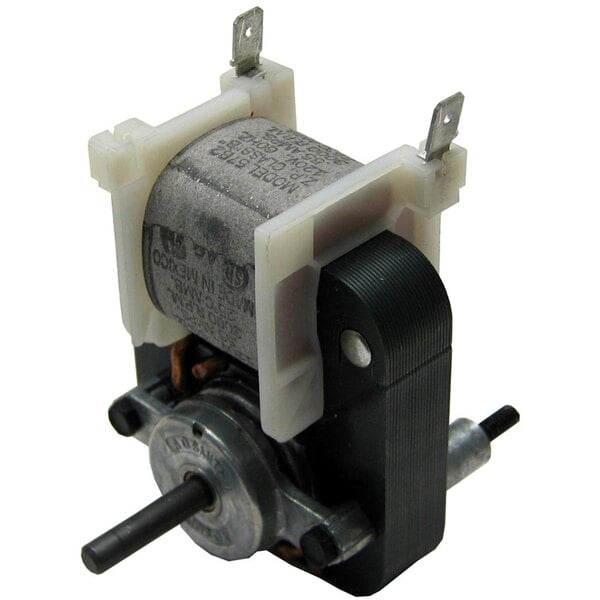 An All Points commercial refrigeration fan motor with a white plastic cover.