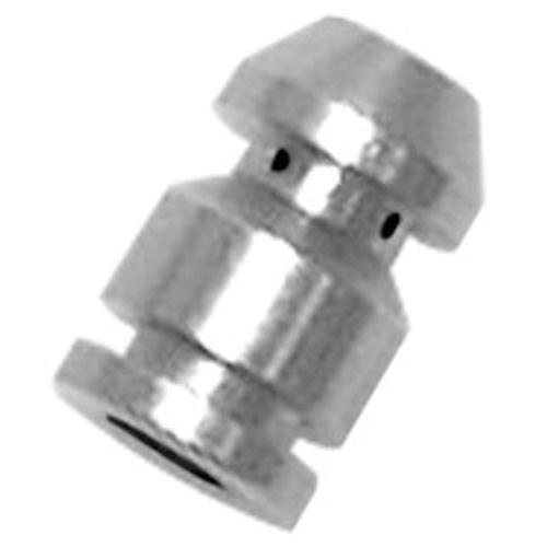 A close-up of a silver All Points Pilot Head threaded nut.