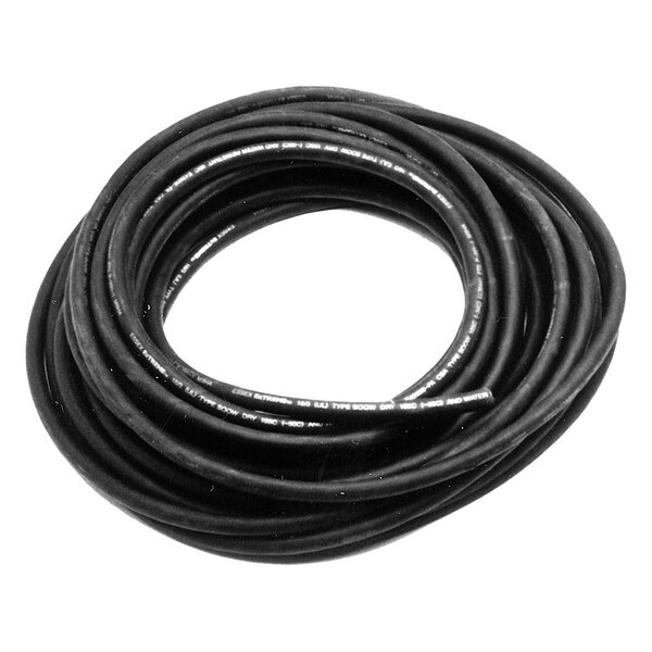 A black wire roll on a white background.