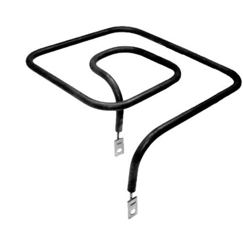 A black metal bar with a black coil and two wires attached to it.