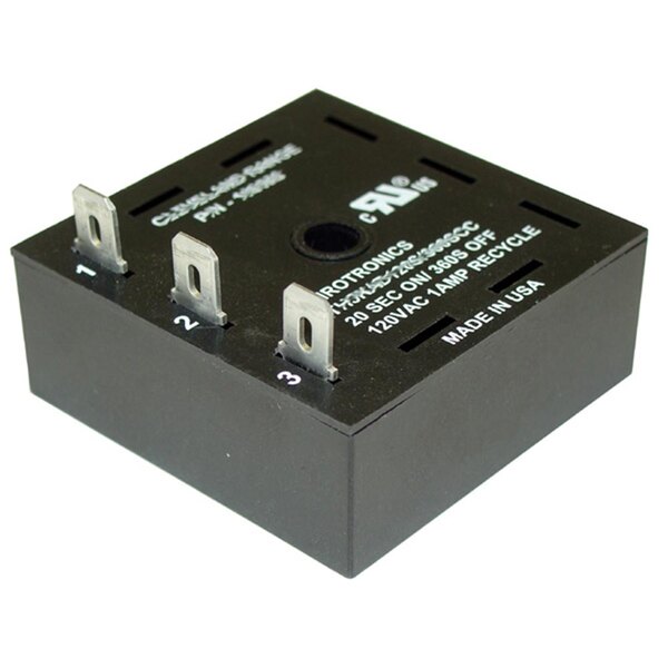 A black square All Points solid state preheat timer with white text on it.