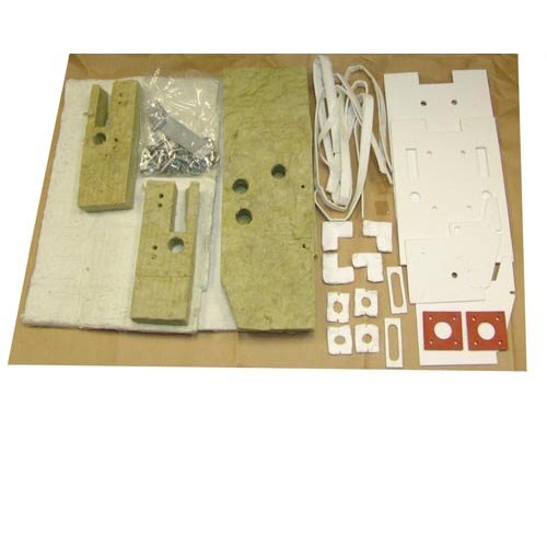 A white rectangular foam insulation kit with a white strap.