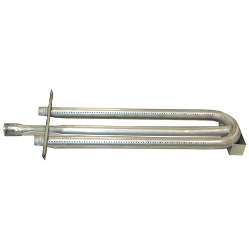An aluminized steel tubular burner with an air shutter.