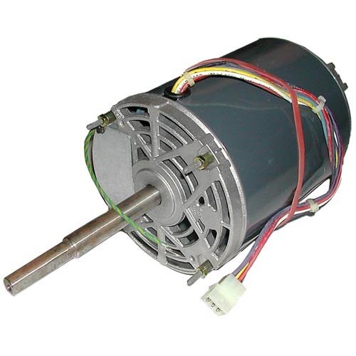 A close-up of an All Points 1/15 hp blower motor with wires.