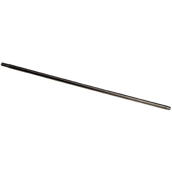 A metal rod with a slot cut on the end.