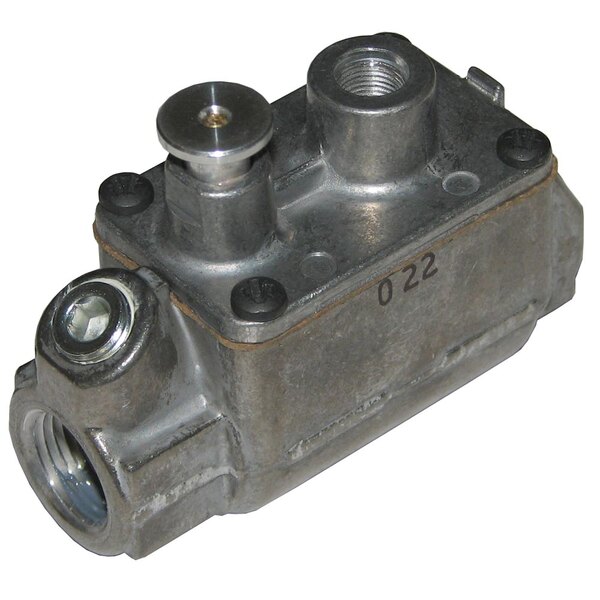 An All Points gas pilot safety valve with two nuts and two bolts.