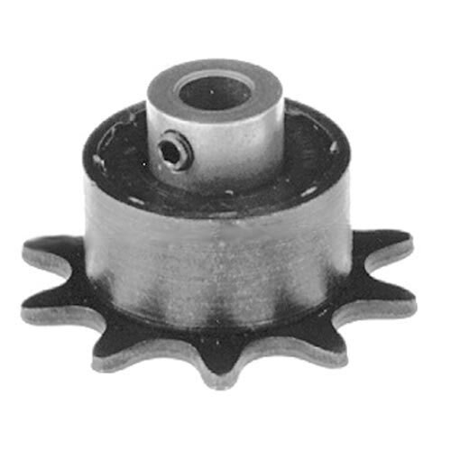A black metal All Points drive sprocket with an open center hole and 10 teeth.