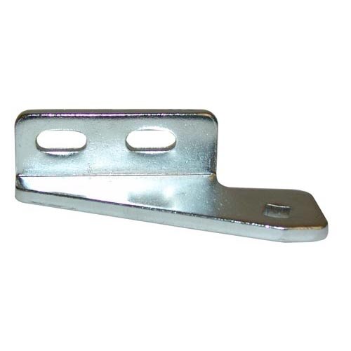 A metal All Points hinge bracket with holes.