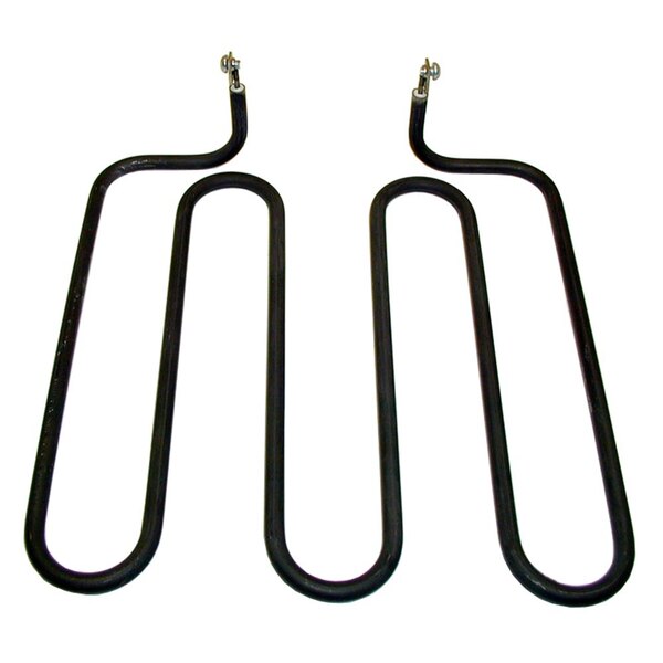 Two black metal All Points heating elements with two black wires.
