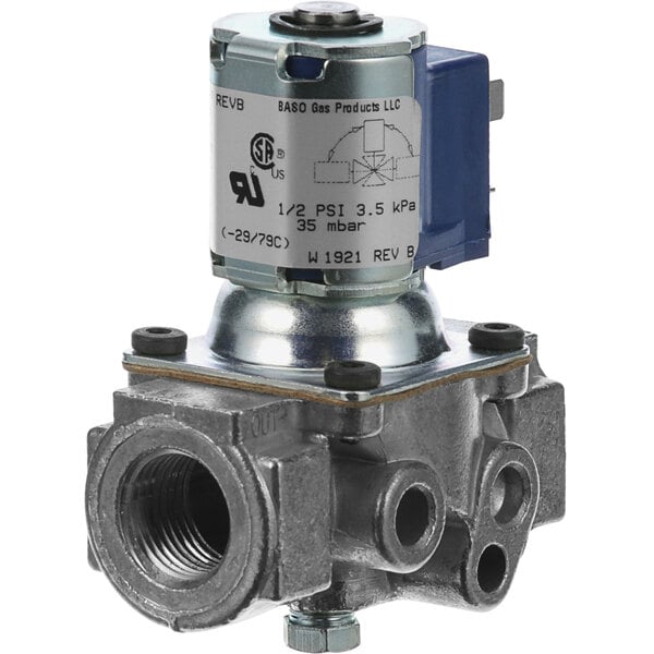An All Points 54-1092 gas solenoid valve with a metal body and a metal piece.